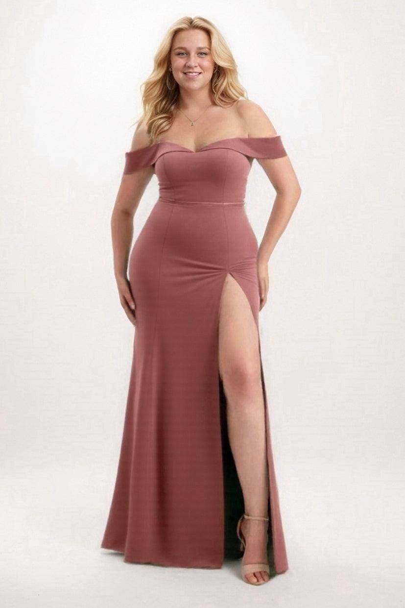 Trumpet-Mermaid Sweep-Brush Train Bridesmaid Dress Formal Dresses CB0271PS - COCOMELODY